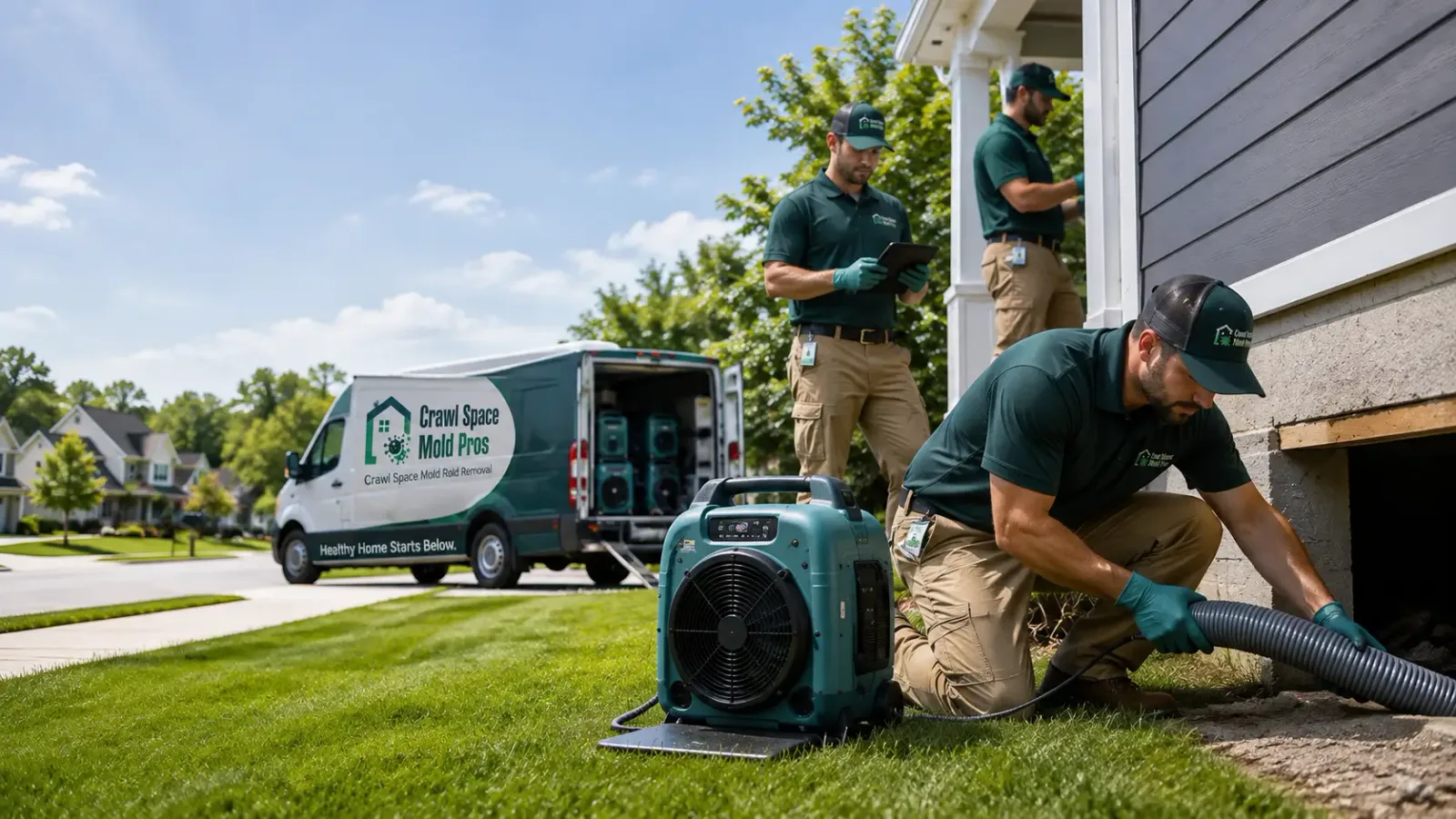 Crawl Space Mold Removal in Black Earth, WI